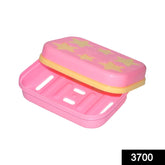 Star-shaped soap case holder for stylish bathroom use.