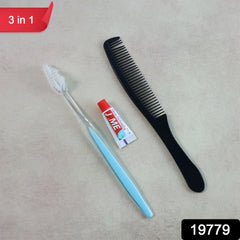 Travel Comb & Toothpaste Set