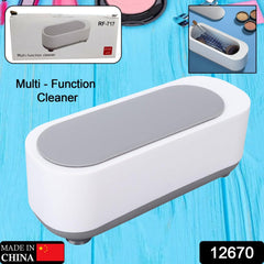 Ultrasonic jewellery cleaner with watch and rings