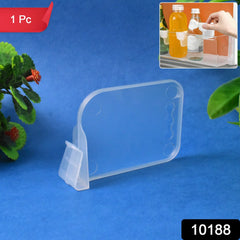 Adjustable refrigerator organizer basket in use