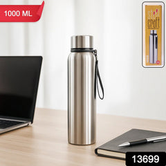 DeoDap Stainless Steel Water Bottle 1000ml - lifestyle