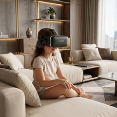 3D VR Glasses showing adjustable lenses