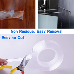 Washable nano adhesive tape for multipurpose use