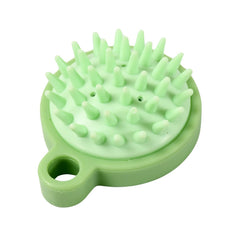 Using scalp massage comb during shampoo