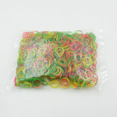 Pack of 0.5 inch wide multicolor rubber bands