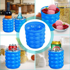 Silicone ice cube tray with airtight lid