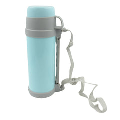 Insulated bottle with shoulder strap attached