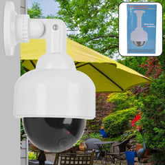 Realistic Dummy CCTV Camera with Flashing Red LED Light