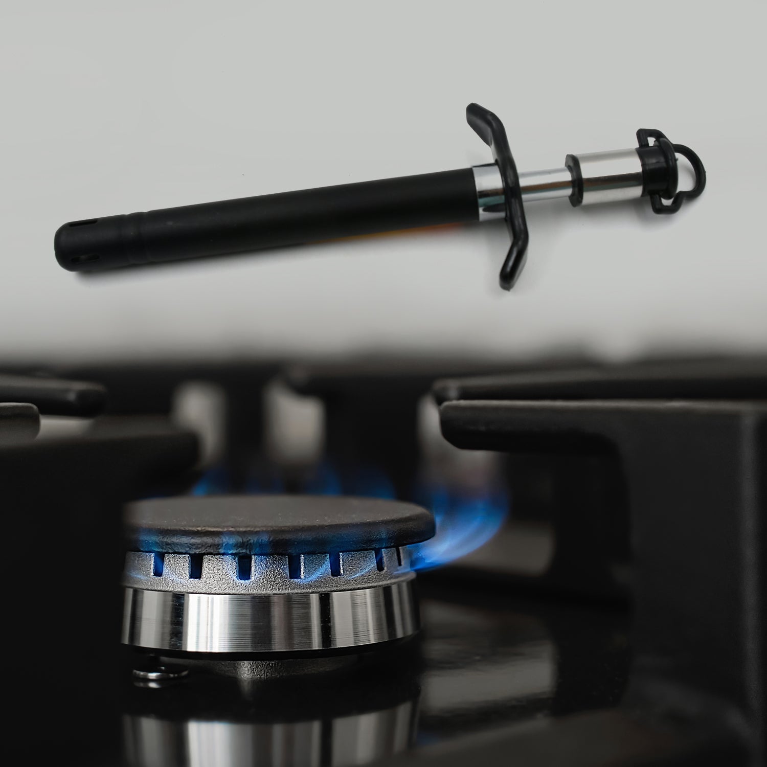 Stainless Steel Kitchen Gas Lighter on white background