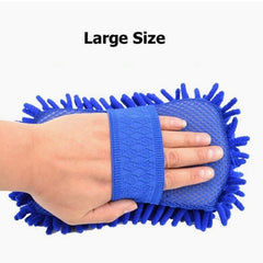 Microfiber Super Mitt Duster cleaning a car interior