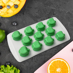Flexible silicone ice cube mold for creative shapes