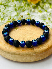 BLESSING CRYSTAL Bracelet Blue Evil Eye Stone Crystal