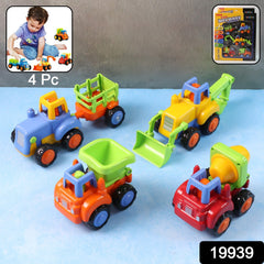 Funwoods Construction Vehicle Toy Set for Kids – (4 Pc)