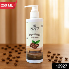 Close-up of Zequz Coffee Face Wash texture on skin