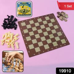 Travel Chess & Checkers Game in Use