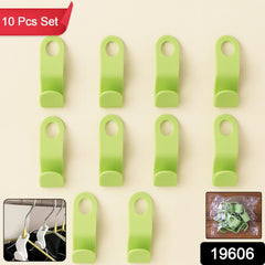 Durable plastic hanger hooks showing smooth finish