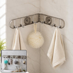 6 hook foldable wall rack