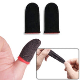 Pair of thumb and finger sleeves for mobile gaming on touchscreen