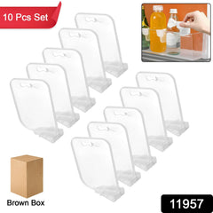 Adjustable plastic organizer bins for fridge