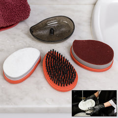 Plastic Wet and Dry Brush for home (Multicolor, 3 Units)