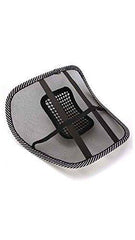 Comfortable back rest with lumbar support for seating