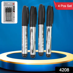 InkMaster Black Marker 4 Pcs Set