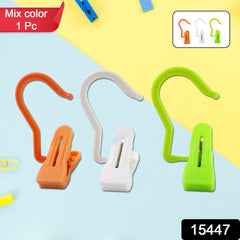 Close-up of strong grip clip with hanging hook