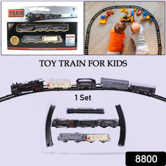 Kids playing with express toy train set