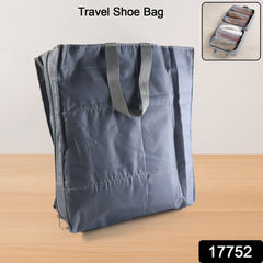 Compact shoe case for travel with durable fabric
