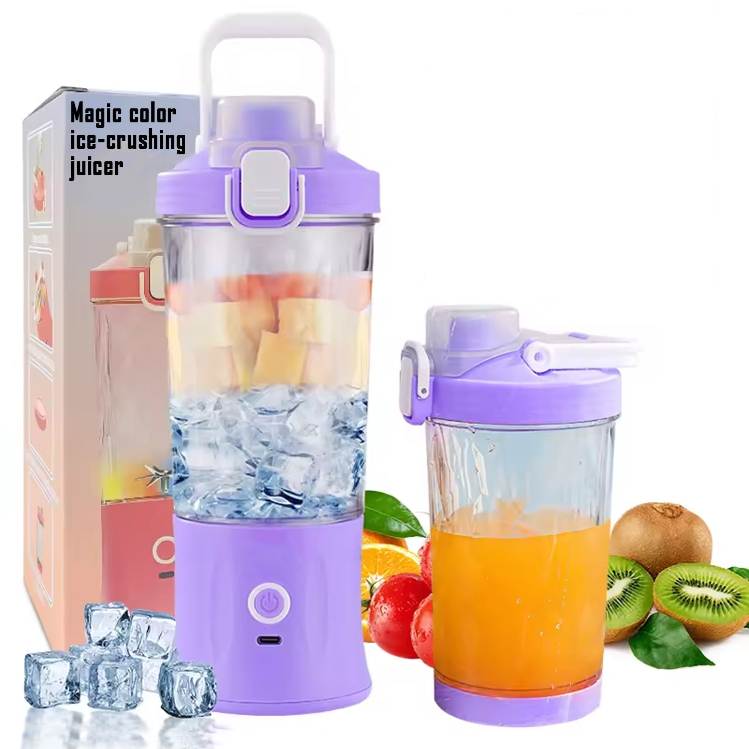 Electric Crusher Juicer with multicolor light