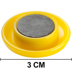 Magnetic buttons on metal surface