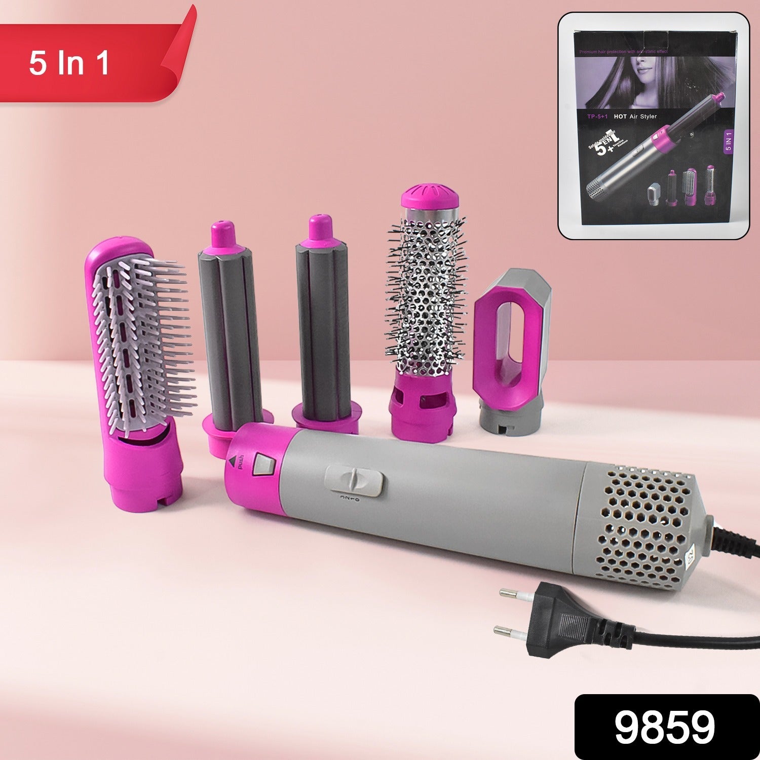 5 In 1 Hair Dryer Brush Style Aura attachment