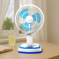 PORTABLE LED LIGHT WITH MINI FAN- YJ 5570 (Battery Not Include)