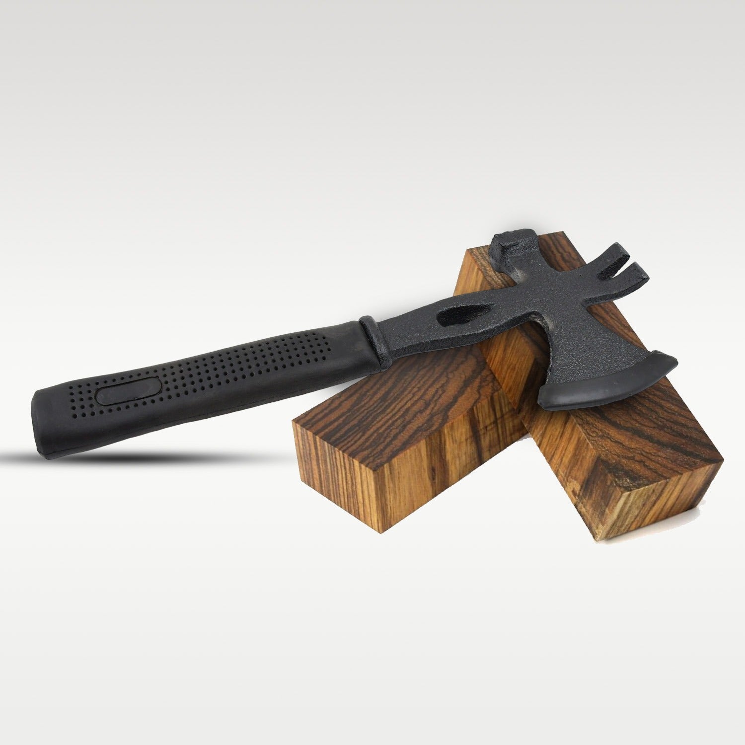 Multifunction 3-in-1 Hatchet Axe with Rubber Handle