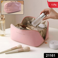 Portable Multi-Compartment Makeup & Toiletry Organizer Pouch (1 Pc)