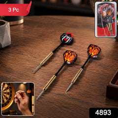 SKU 4893 small steel tip darts 3 piece set