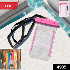 Waterproof Mobile Pouch Cover Pink - SKU Image