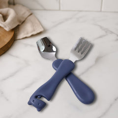 Stainless steel spoon and fork for kids