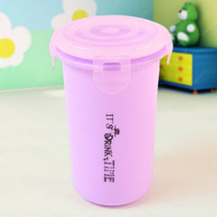 Plastic lunch box set ready for school lunch
