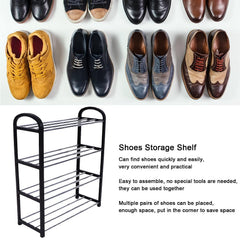 DeoDap 4 Shelves Shoe Rack - scale and size reference