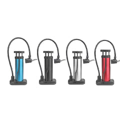 Mini foot pump in folded compact design for travel