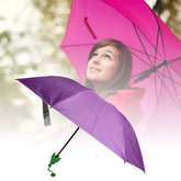 Vegetable shaped mini folding umbrella closed with plastic case