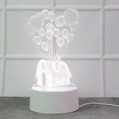 Artifact styled LED lamp projecting 3D effect
