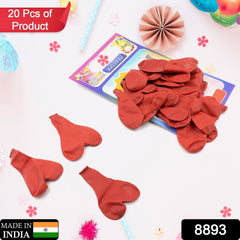 Festive party heart shaped balloons decoration
