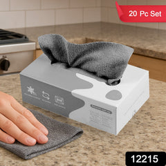 Close-up of thickened reusable magic cleaning cloth