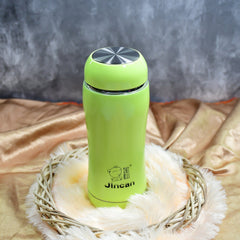 Top view showing stainless steel bottle opening
