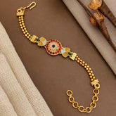 Sophisticated Gold-Plated Statement Bracelet