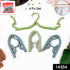 Portable compact hangers for backpackers and travellers