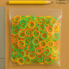Multicolor elastic rubber bands for versatile home and office use