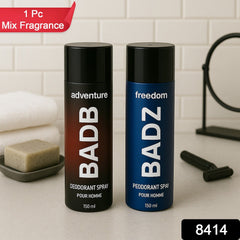 Close-up of body spray bottle